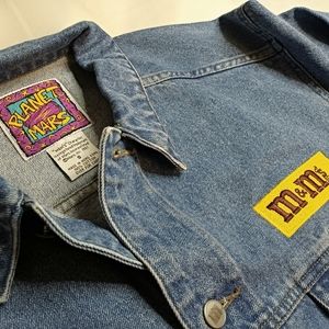 Vintage Dead Stock 90's M&M's Denim Jean Jacket - Small